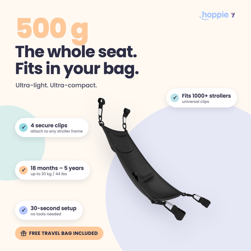 Hoppie – The Smart Extra Seat for Your Second Child