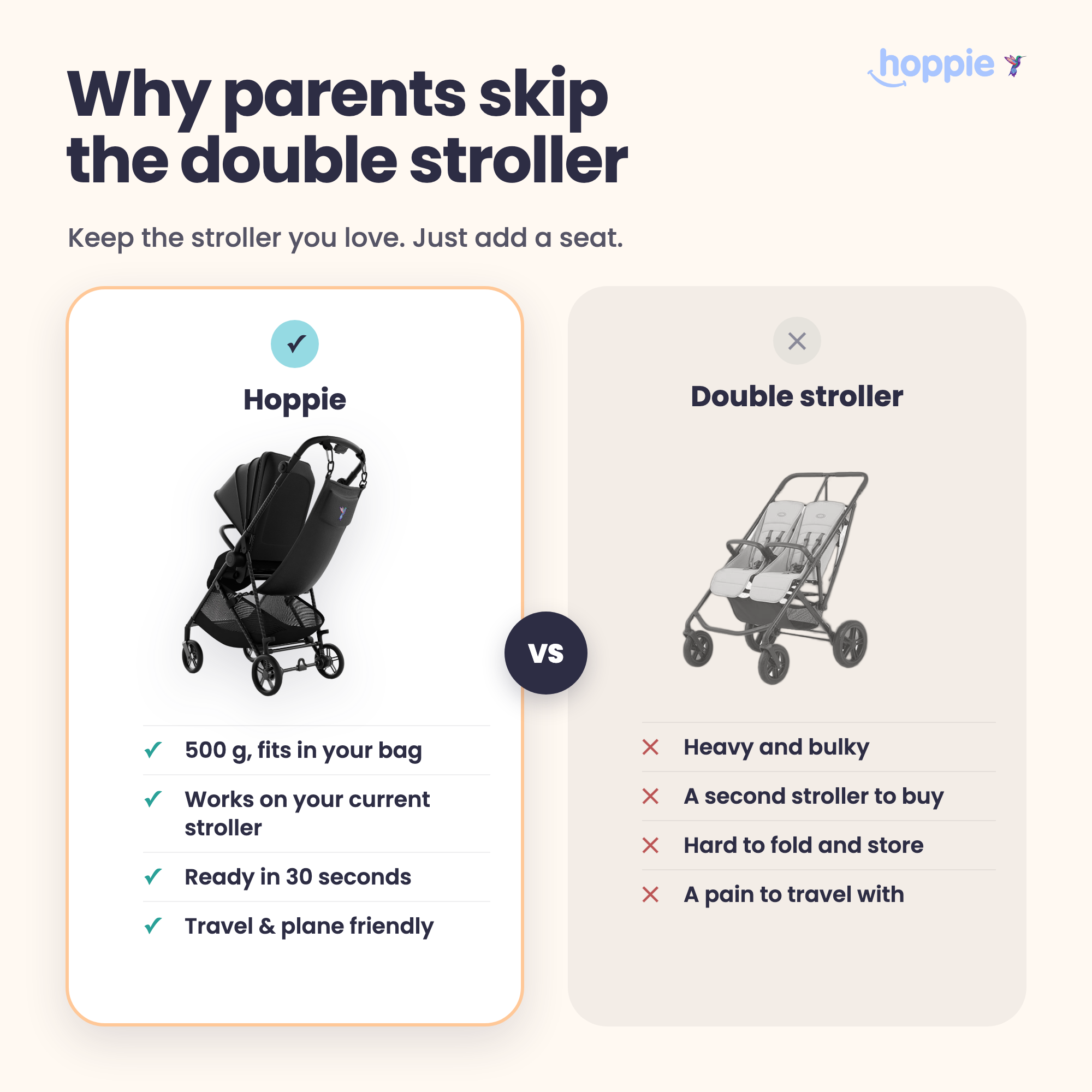 Hoppie – The Smart Extra Seat for Your Second Child